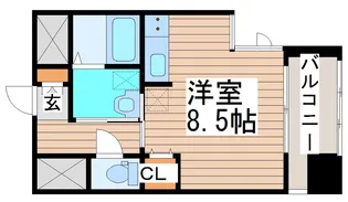 カーサ・スタジオーネ原町【2階】の間取り