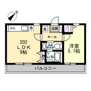 Ballon d’Or中山【2階】の間取り
