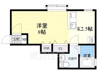 プチパレD【2階】の間取り