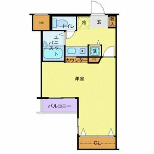 ロイヤルガーデン品川【5階】の間取り