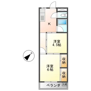 コーポ榊【3階】の間取り