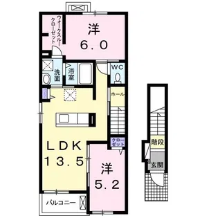 レガーロI【2階】の間取り