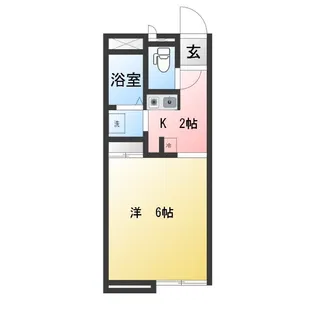 レオパレススプレンダー【2階】の間取り