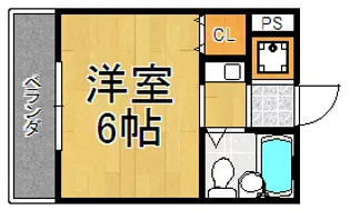 中村鶴翔ビル5【3階】の間取り