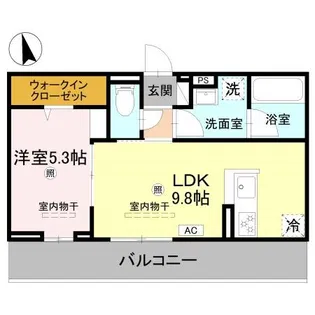 Cube Plage【3階】の間取り