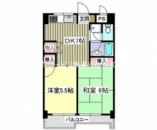 ドミールセブン【7階】の間取り
