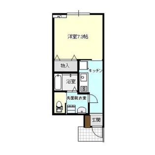 アバンティ鐘紡町【1階】の間取り