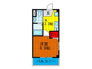 オペルV番館【2階】の間取り