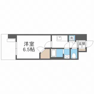 ワールドアイ難波南PORTA【7階】の間取り