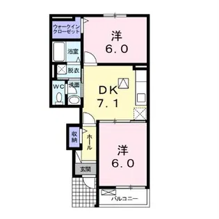 ドミール ベガ【1階】の間取り