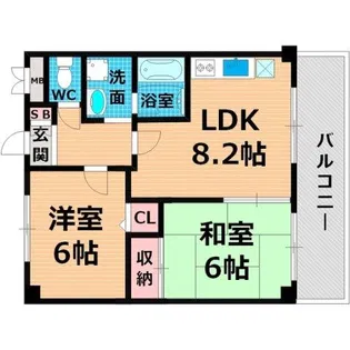 アルファフレグランス【4階】の間取り