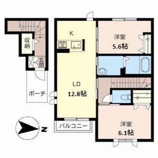 グリーンハウス細江【2階】の間取り
