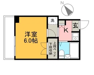 グレイスコートY【4階】の間取り