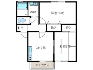 コンフォート【2階】の間取り