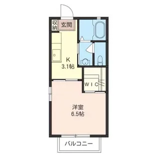 サウスフラット【2階】の間取り