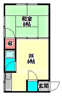 高瀬マンション【4階】の間取り