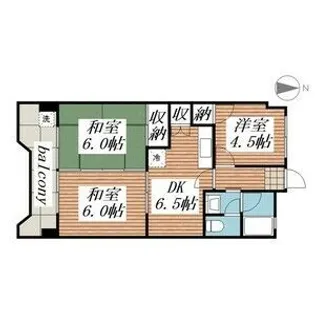 メゾンスガ【4階】の間取り