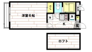 レオパレスオー ルージュ【2階】の間取り