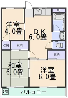 アイリス水元【2階】の間取り