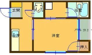 1Kの間取り画像