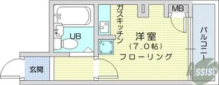 朝日プラザ北七番丁【1階】の間取り