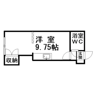 コーポ幸 A棟【1階】の間取り