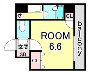 広島県広島市中区大手町5【マンション】の間取り