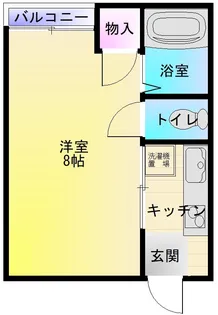 ハイツ若葉II【1階】の間取り