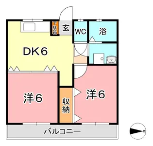 ガーデンヒルズ上東 II【2階】の間取り