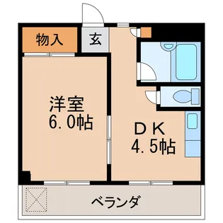 ハイム福島【4階】の間取り