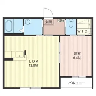 グランディールA【1階】の間取り
