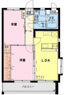 ユーミービエント【1階】の間取り
