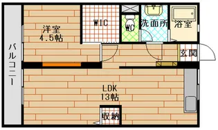 戸坂ラックビル【1階】の間取り