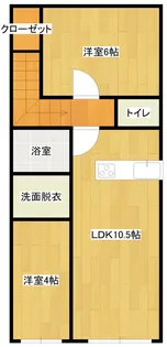 スーペリアア【2階】の間取り