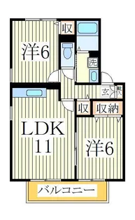 Pear Field C【2階】の間取り