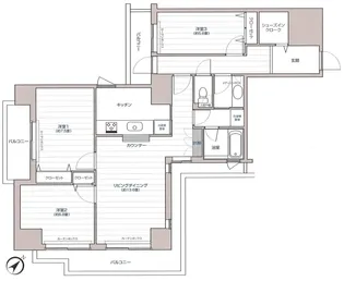 Tガーデンスクエア【11階】の間取り