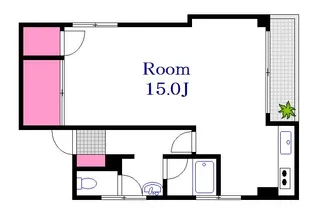 広島県広島市中区竹屋町【マンション】の間取り
