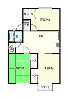 ダイヤモンドメゾン青田【1階】の間取り