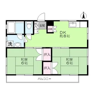 江川ハイム【2階】の間取り