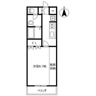 エクセルコート南島田【2階】の間取り