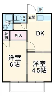 柏木第一ハイツ【2階】の間取り