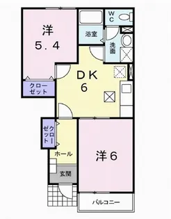 パレス シューカ【1階】の間取り