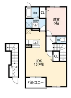 プティ アンジェ【2階】の間取り