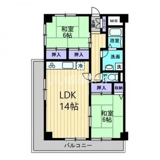 リアライズ屋島【6階】の間取り