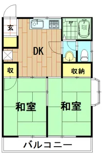 神奈川県川崎市高津区明津【アパート】の間取り