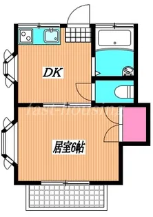 スカイハイツ三鷹【1階】の間取り