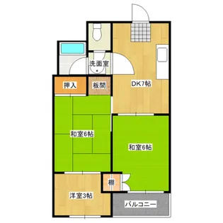 ラペリオ醍醐【4階】の間取り