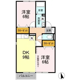 カーサ oden【2階】の間取り