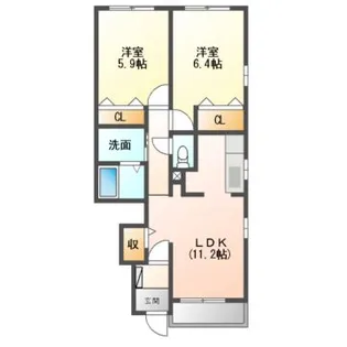 グランドステージ豊潤【1階】の間取り