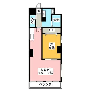 千代田マンション【7階】の間取り